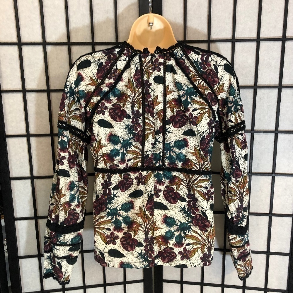 Top Shop Corset Feature Blouse Size 4 - Picture 2 of 5